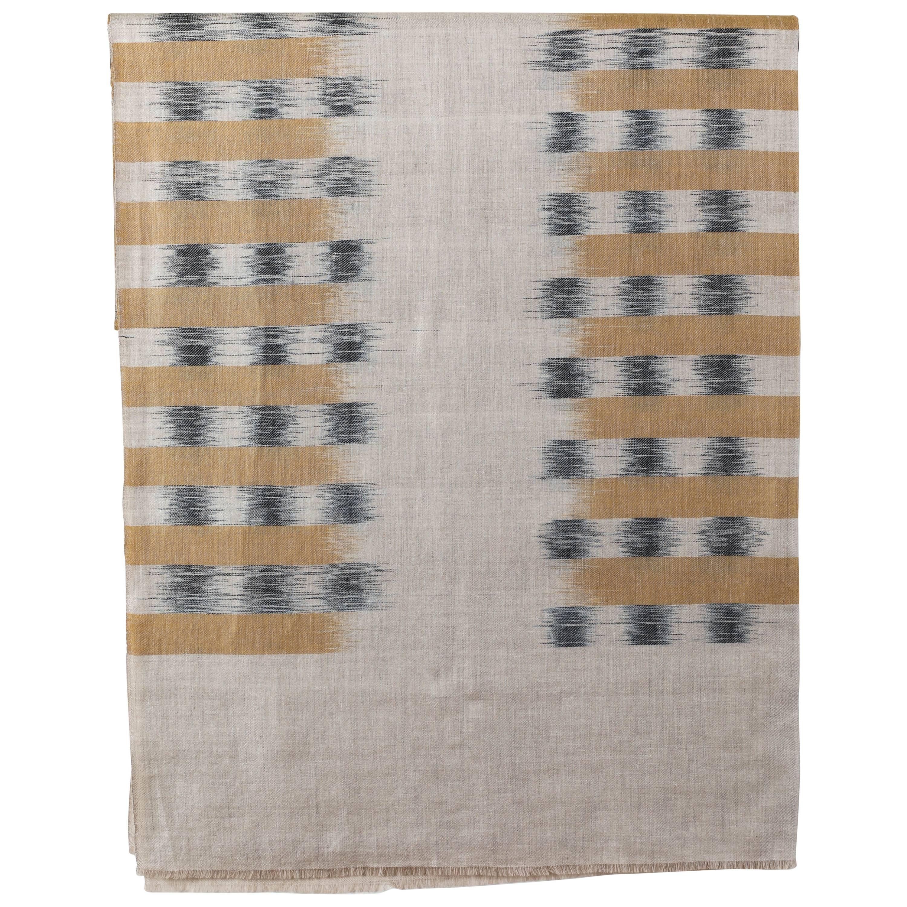 Ikat Woven Cashmere Throw