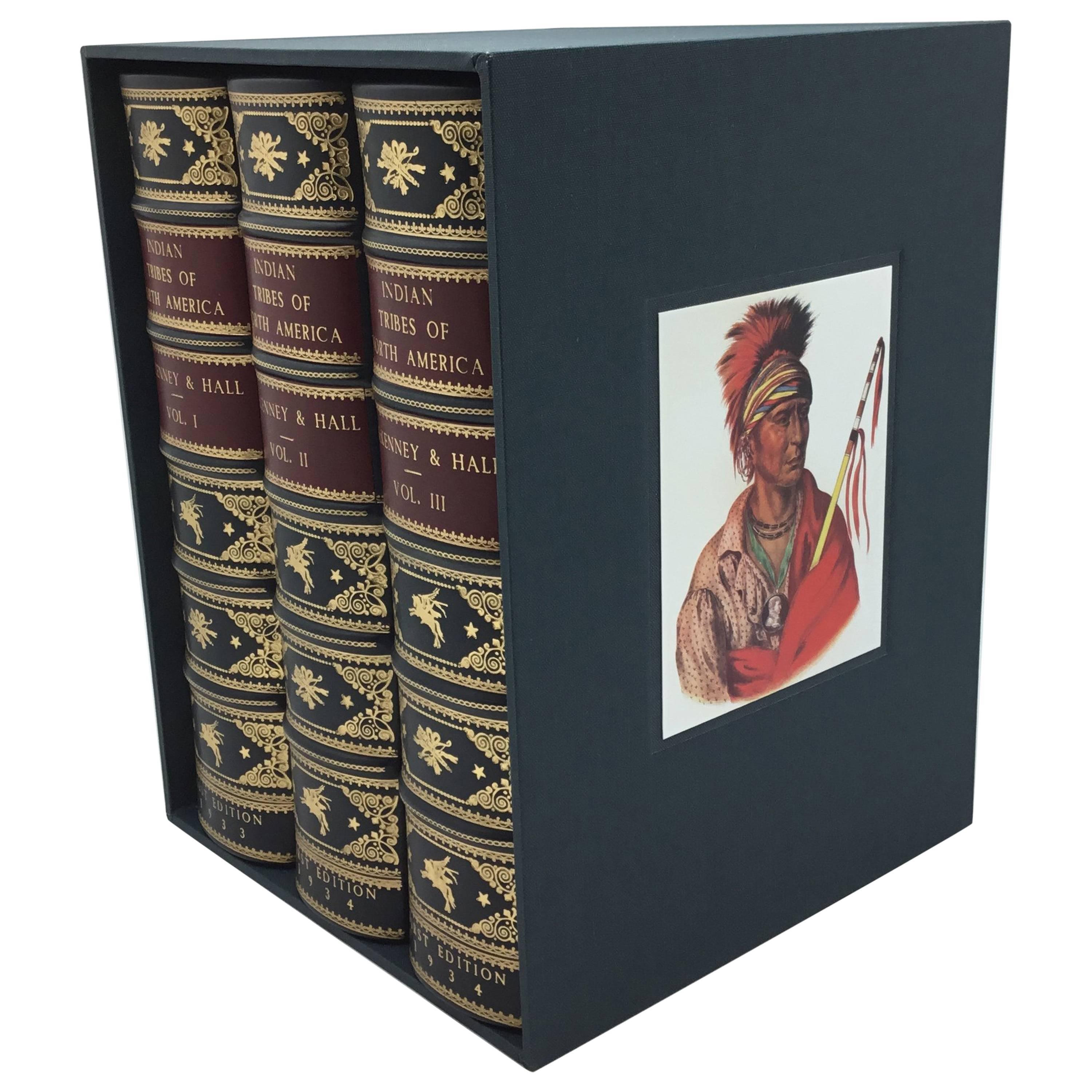 "Indian Tribes of North America" by McKenney & Hall, 3-Volumes, circa 1934