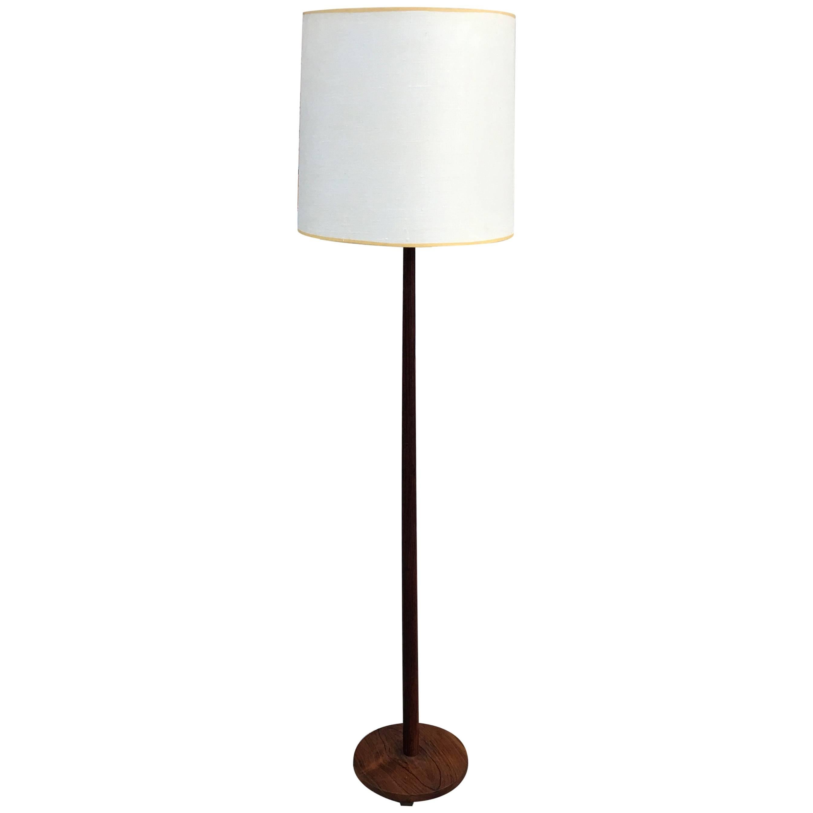 Scandinavian Modern Rosewood Floor Lamp