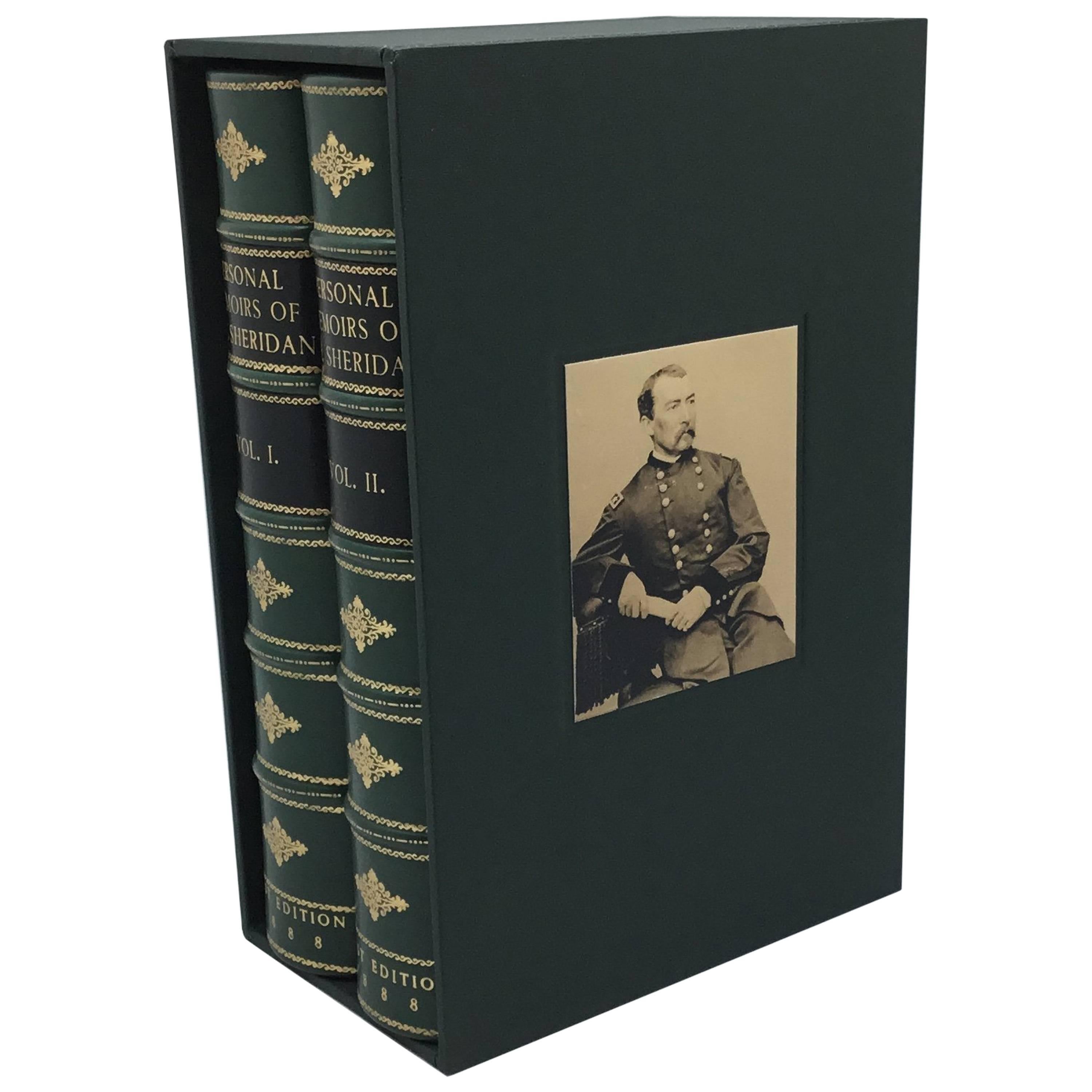 "Personal Memoirs of P. H. Sheridan" First Edition Set, 2-Volumes, circa 1888