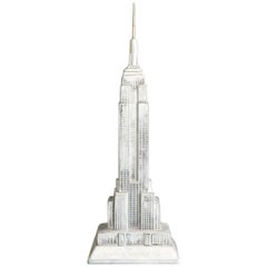Vintage Empire State Building Model in Metal