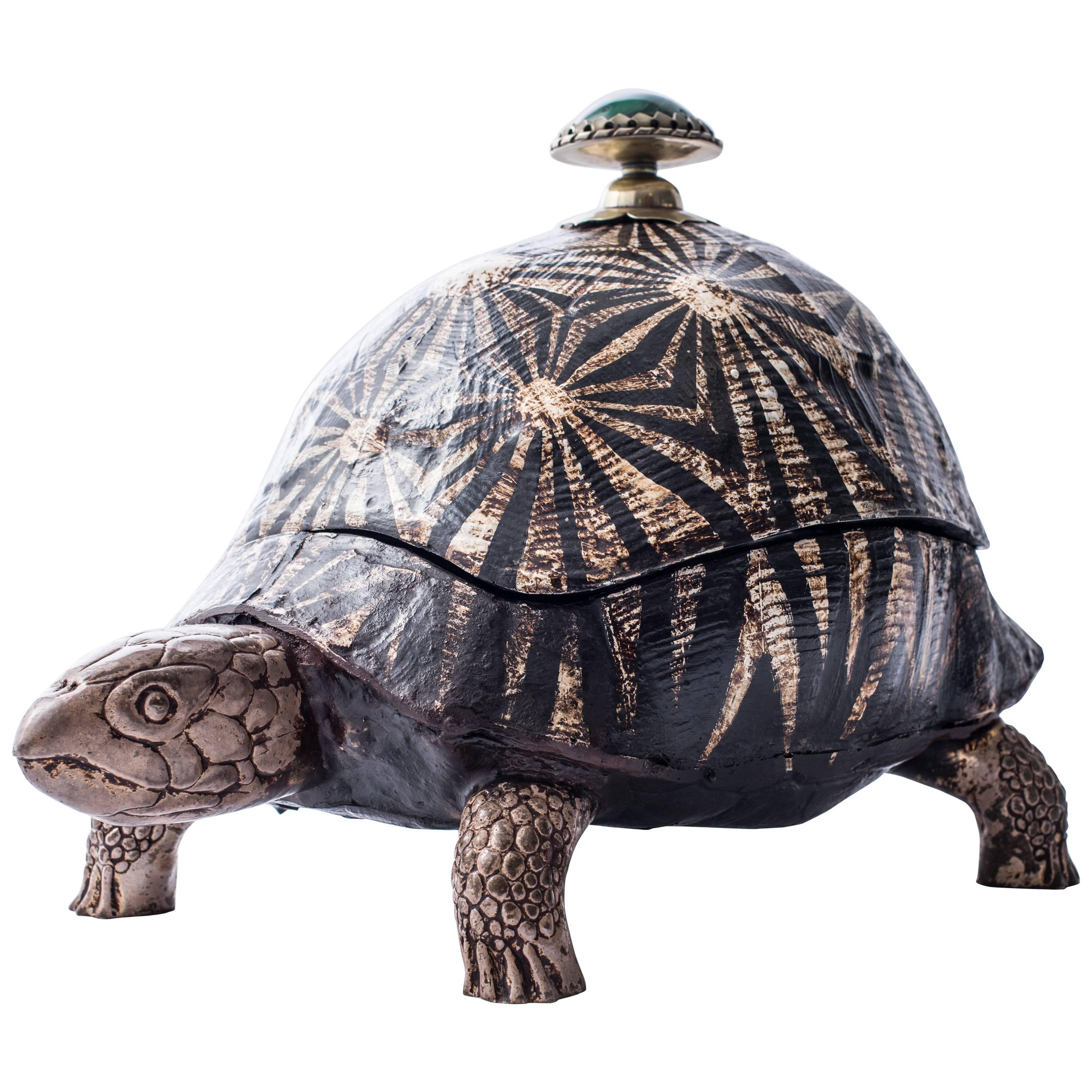 Anthony Redmile Shell and Bronze Turtle Boîte Couverte, circa 1980