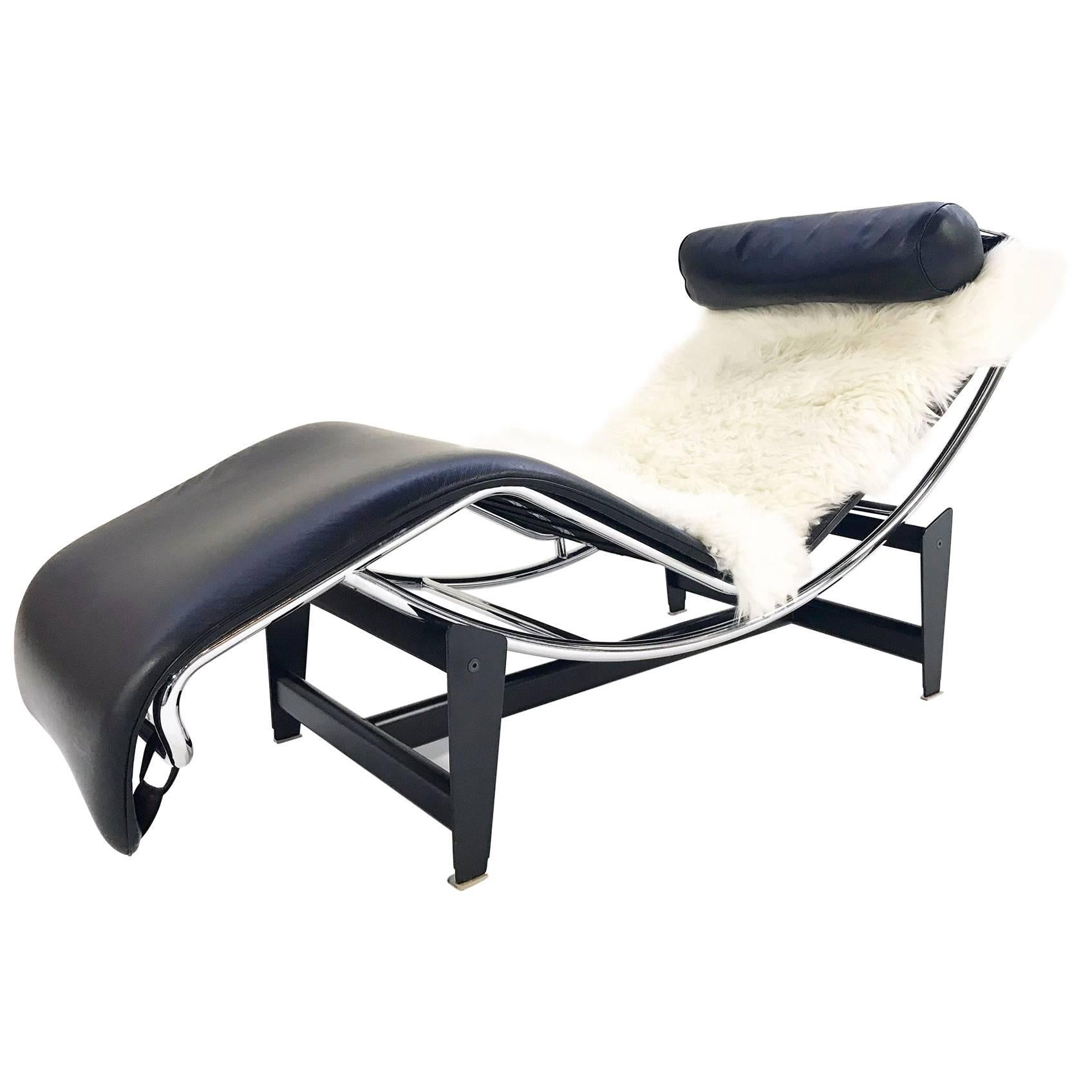 Pierre Jeanneret, Charlotte Perriand, Le Corbusier for Cassina LC4 Chaise Lounge