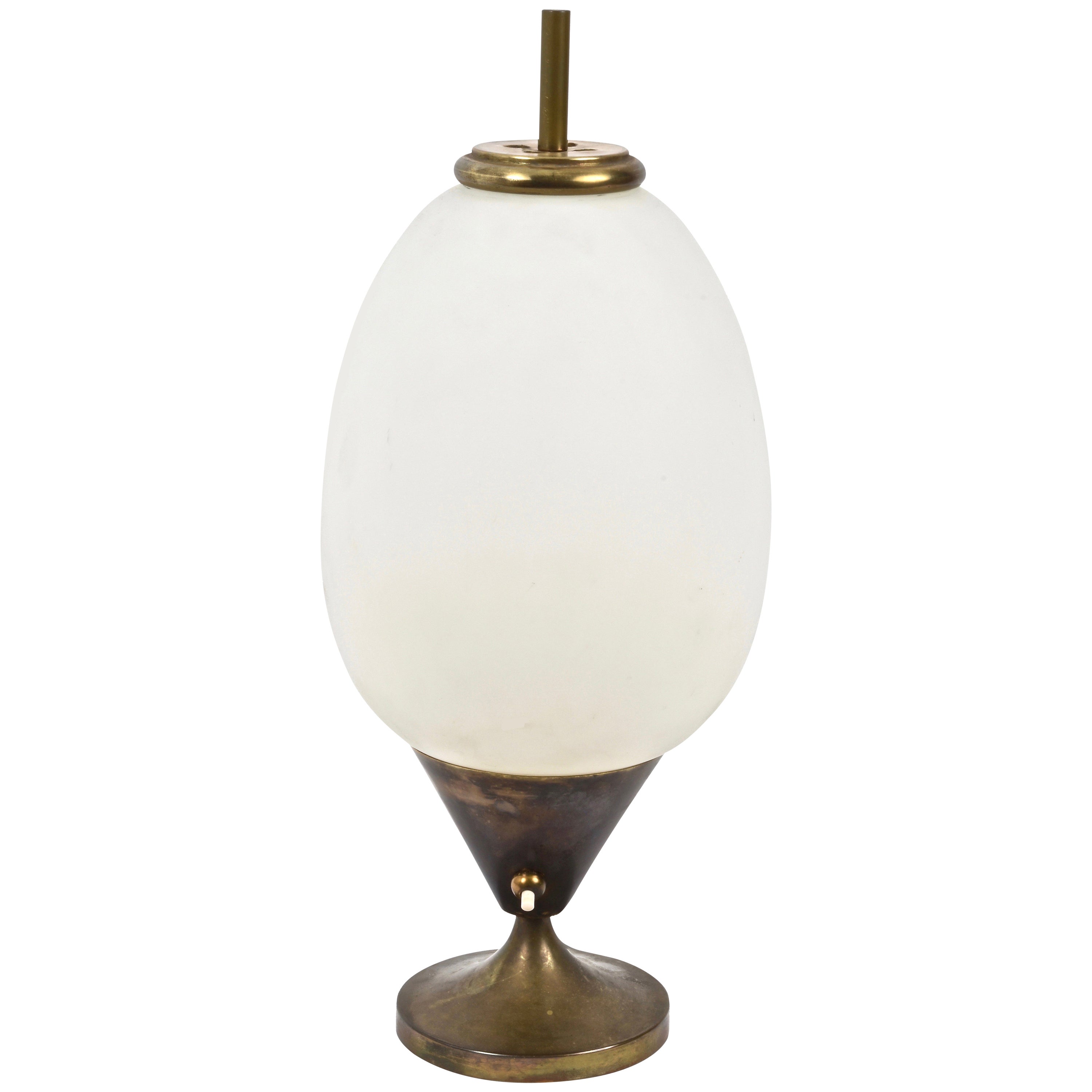 Murano Glass Egg Shaped Table Lamp at 1stDibs
