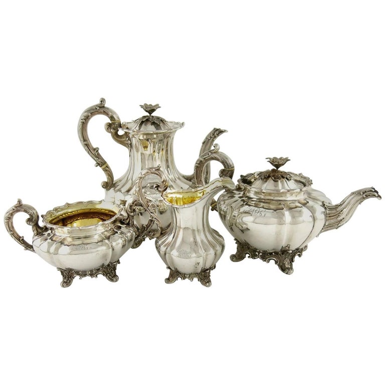 English Coffee Tea Service, London, 1836 For Sale at 1stDibs