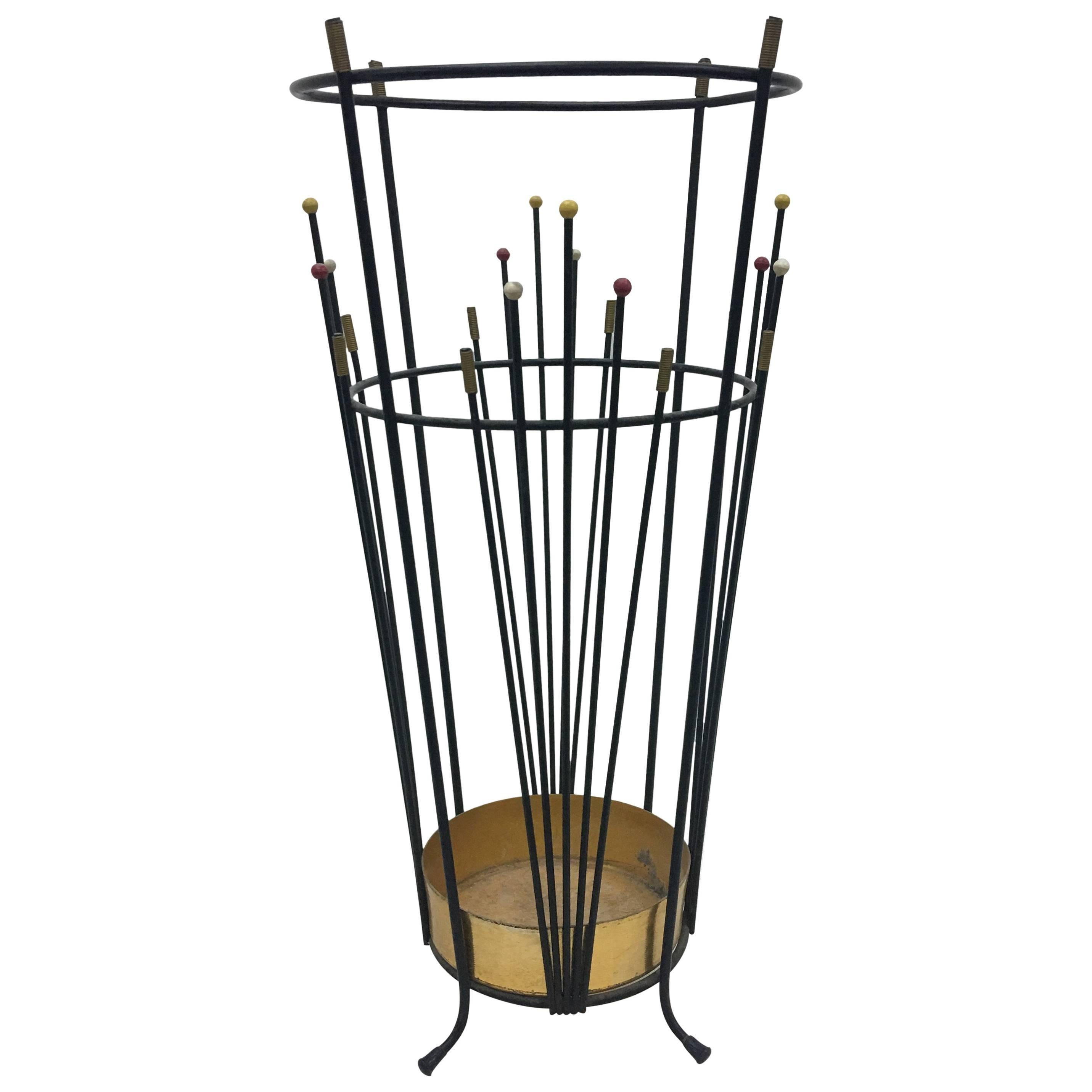 Mid-Century Modern Umbrella Stand, Made in Italy in 1950