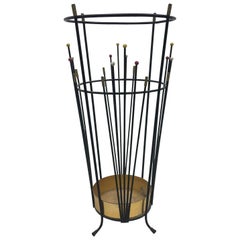 Vintage Mid-Century Modern Umbrella Stand, Made in Italy in 1950