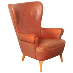 Theo Ruth Lounge Chair by Artifort in Leather