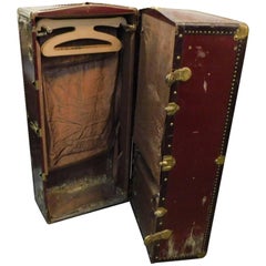 Vintage 19th Century Wardrobe Steamer Trunk