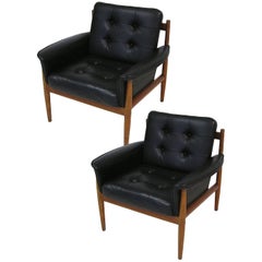 1960s Teak Lounge Chairs by Grete Jalk for France & Son, Denmark