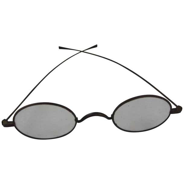 Historical American Civil War Era Wire Frame Magnifying Eye Glass ...
