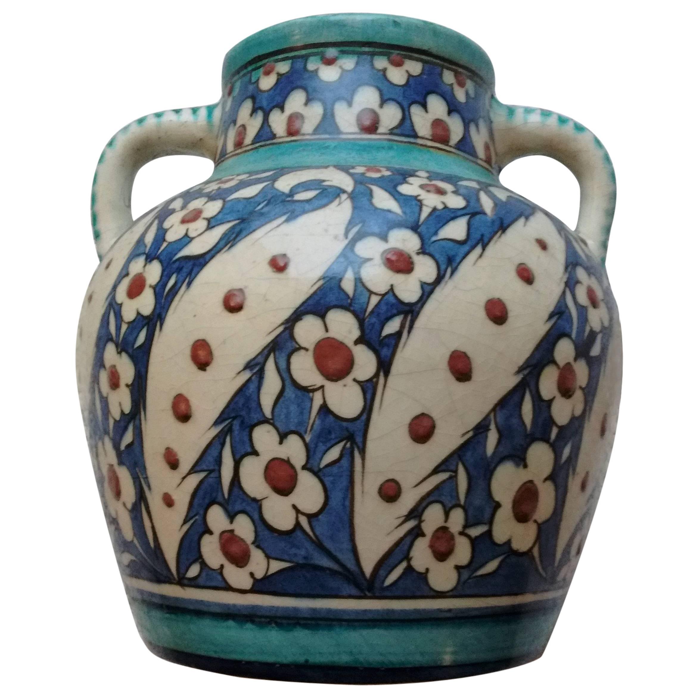Edmond Lachenal Ceramic Vase Early 20th Century For Sale