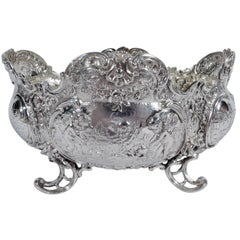 Antique German Rococo Silver Sweet Meat Bowl
