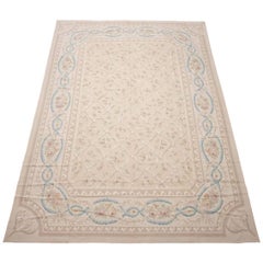 Fine Aubusson Rug with Floral Design