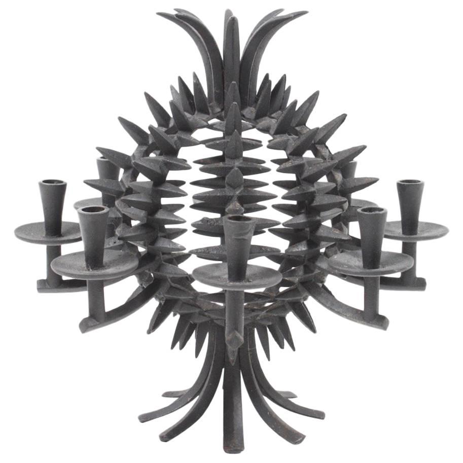 Wrought Iron Pineapple Candleholder by JHQ