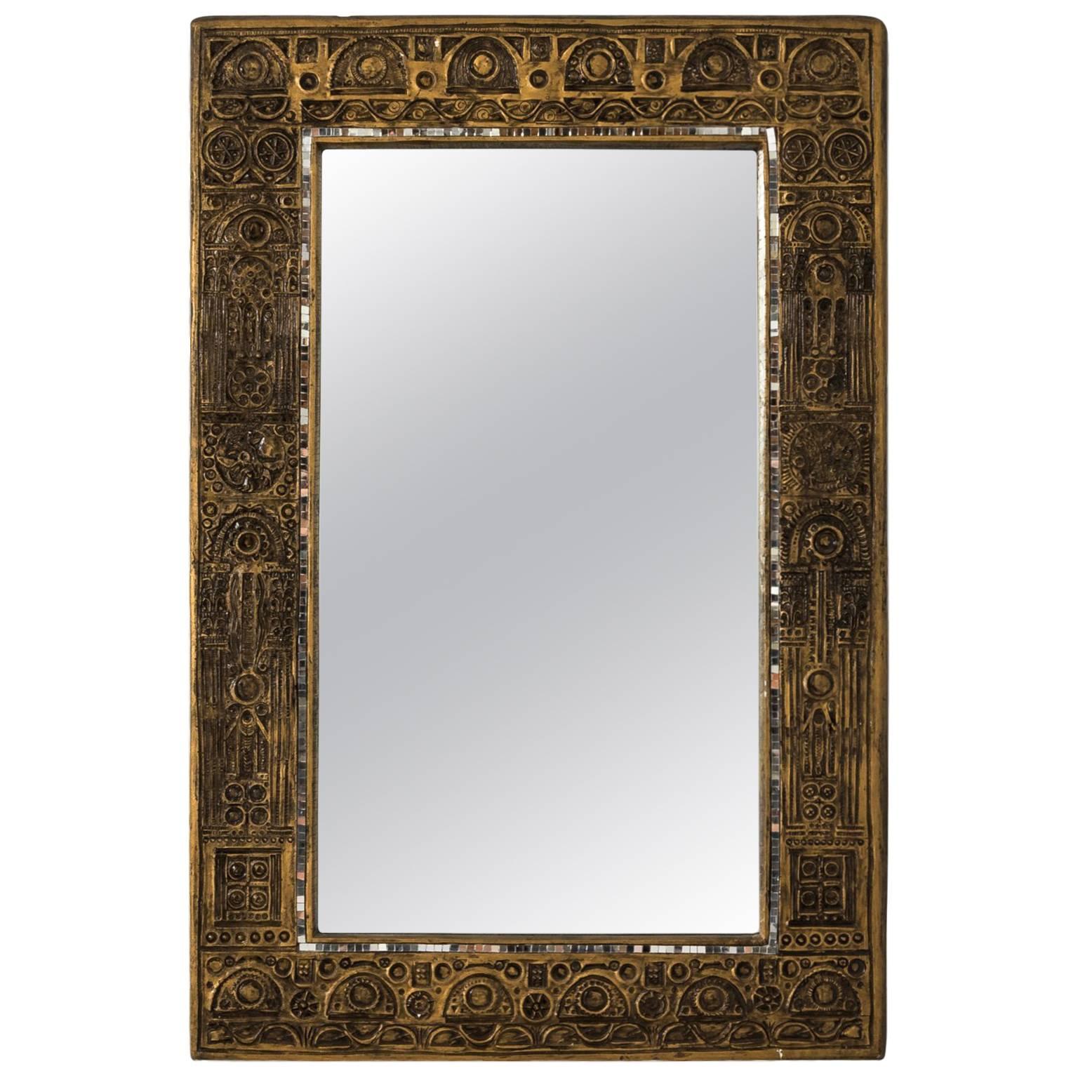 Modern Framed Mirror For Sale
