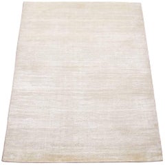 Modern Bamboo Silk and Wool Rug