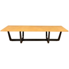 Retro Edward Wormley for Precedent by Drexel Elm Bench or Coffee Table