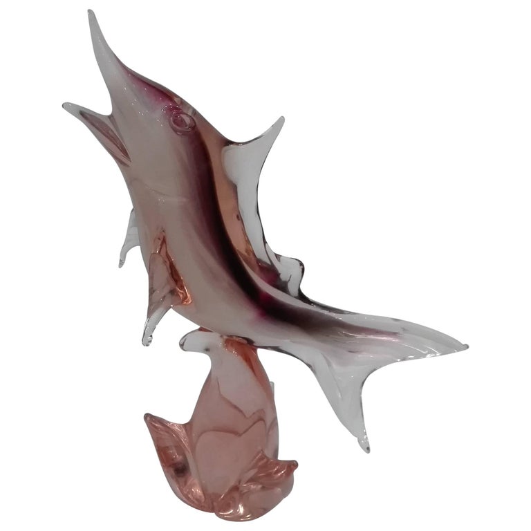 Murano Fish Sculpture by Licio 1970 For Sale at 1stDibs