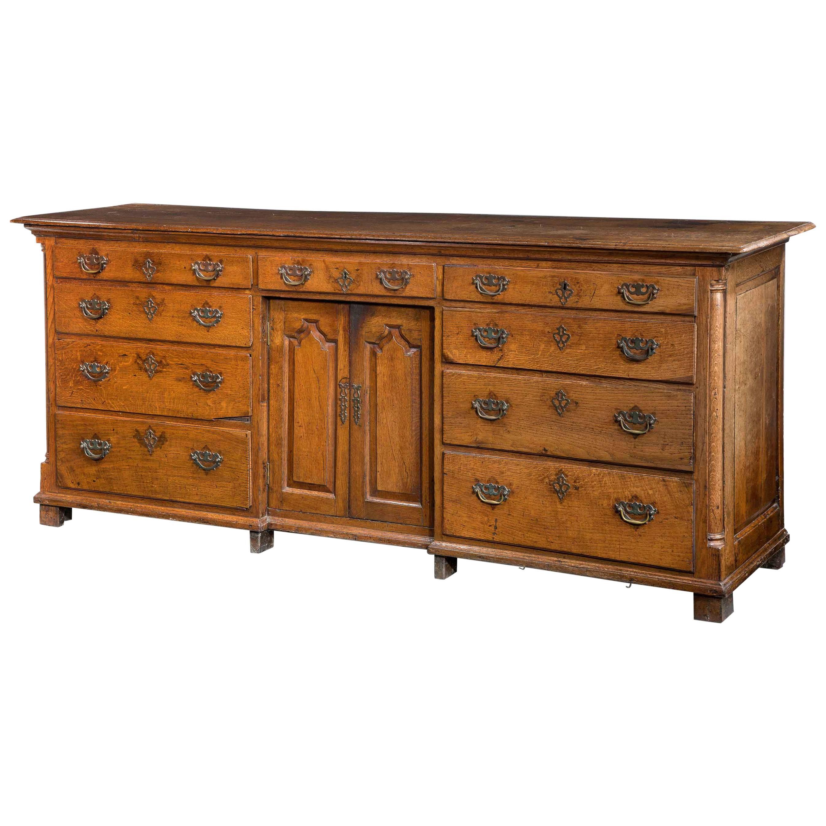 George III Period Oak Dresser Base