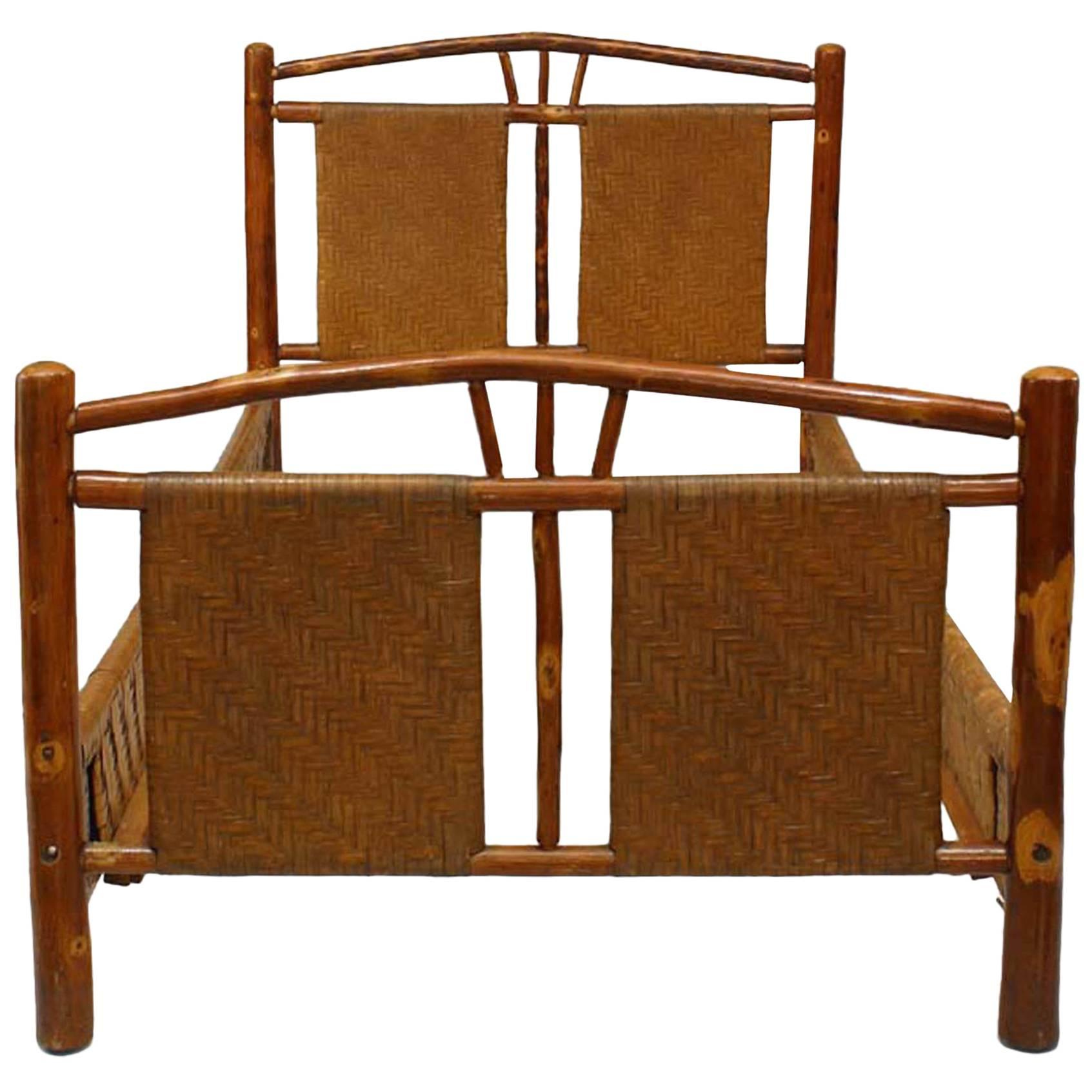 Rustic Old HIckory Full Headboard For Sale at 1stDibs