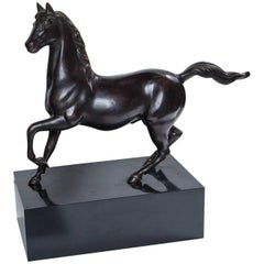 Antique Chinese Bronze Sculpture of a Horse