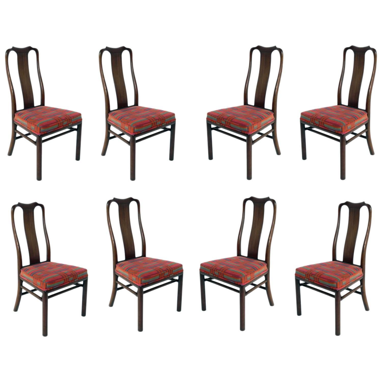 Set of Eight Dining Chairs by Michael Taylor for Baker