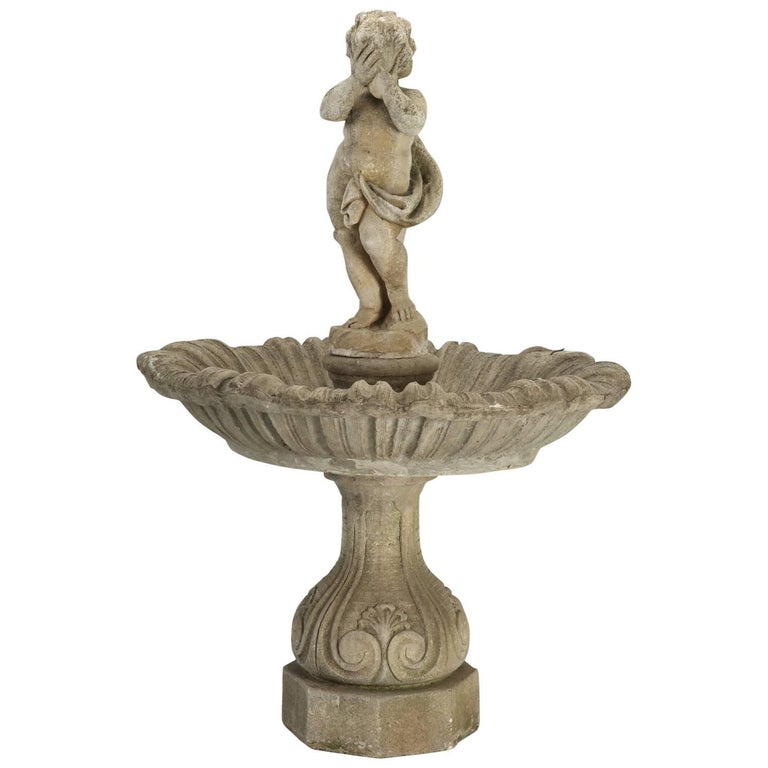 Antique Outdoor Fountain for the Garden of a Chicago, circa 1886, Row