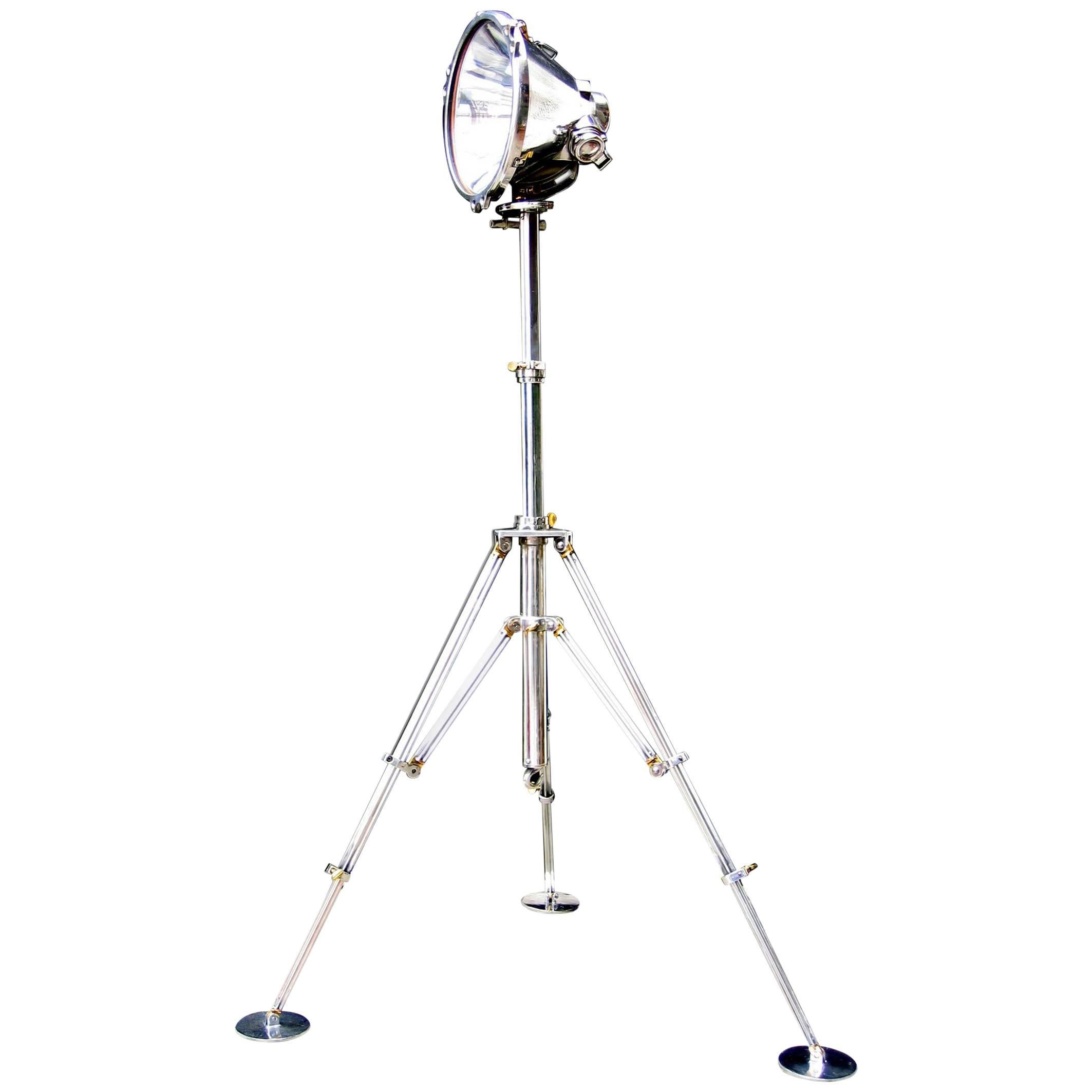 Aviation Furniture Tripod Floor Lamp by  AVIATIONSPIRIT For Sale