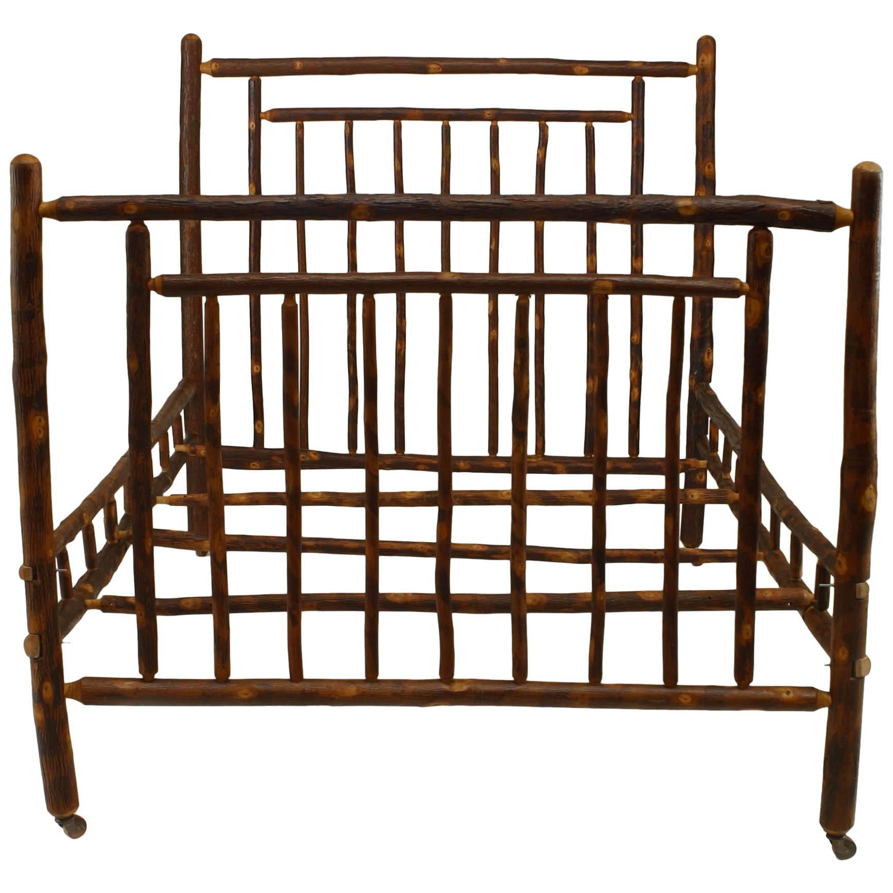 Rustic Old Hickory Full Bed