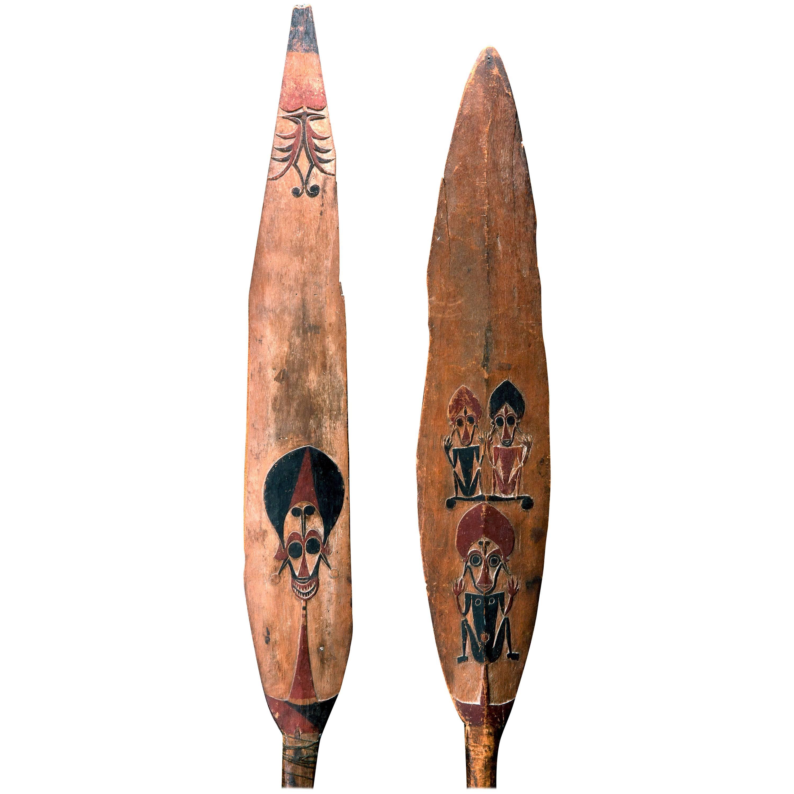 Northern Solomon Islands Ceremonial Canoe Paddles