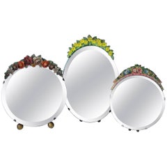 Collection of Vintage English Barbola Mirrors