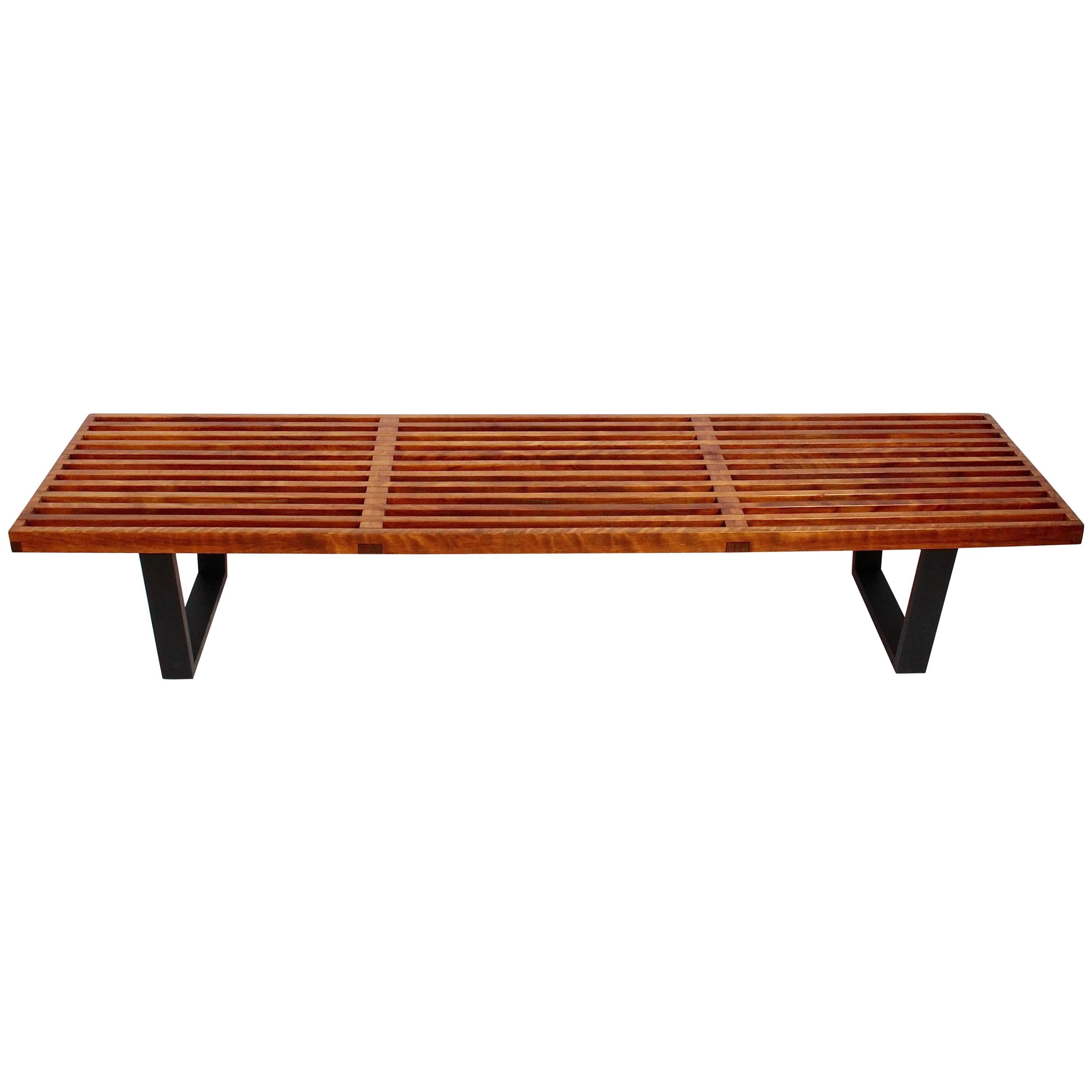 George Nelson for Herman Miller Maple Six Foot Bench, Coffee Table, Circa 1960s