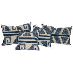 Collection of Four Alpaca Indian Weaving Vintage Collection of Four Alpaca Indian Weaving