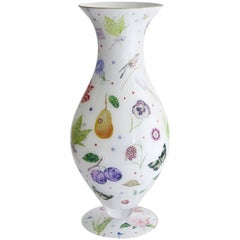 Used Cathy Graham Decoupage Parisian Vase