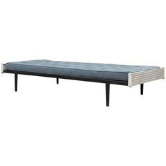 A.R. Cordemeyer Industrial Daybed with Tufted Velvet Mattress