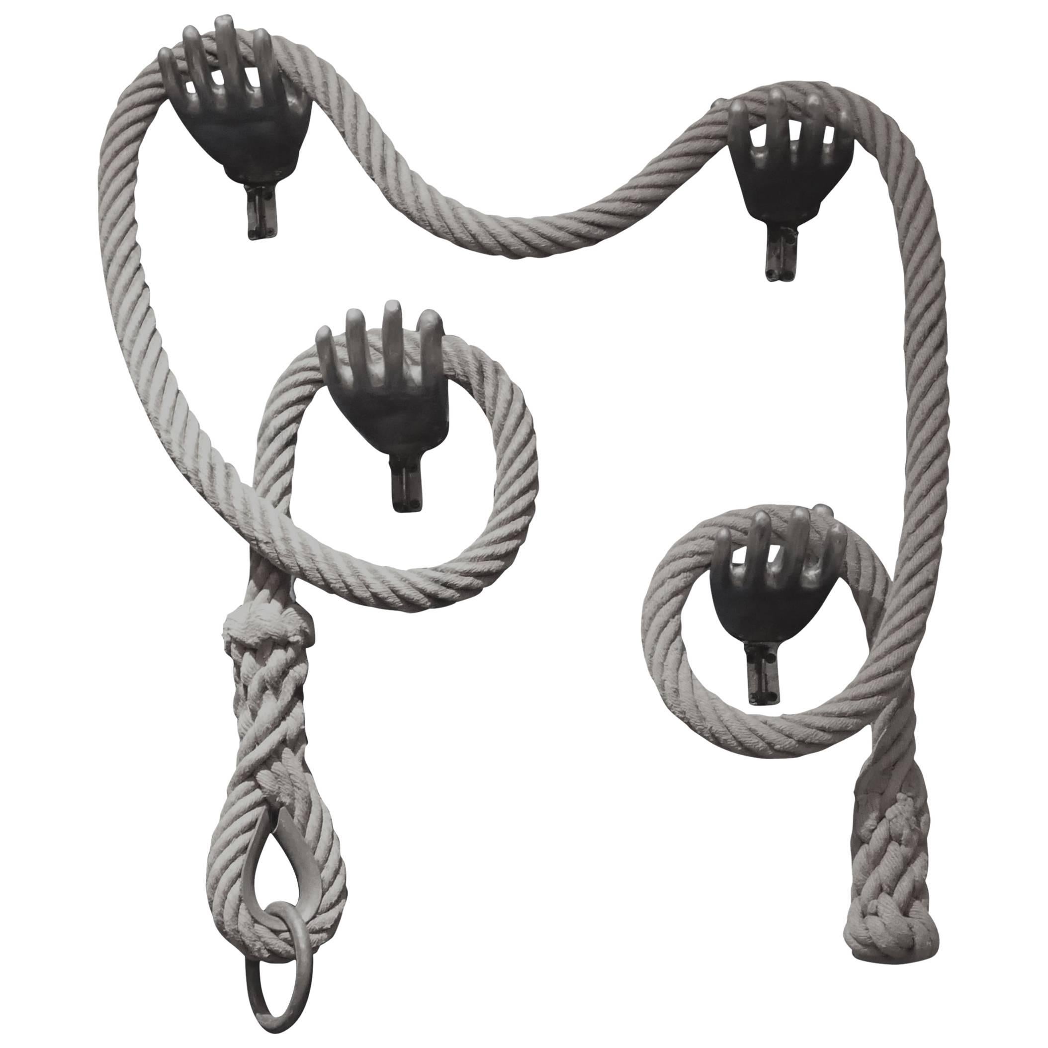 Rope and Glove Mold Sculpture