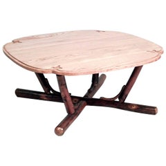 Used American Rustic Old Hickory Oak Coffee Table