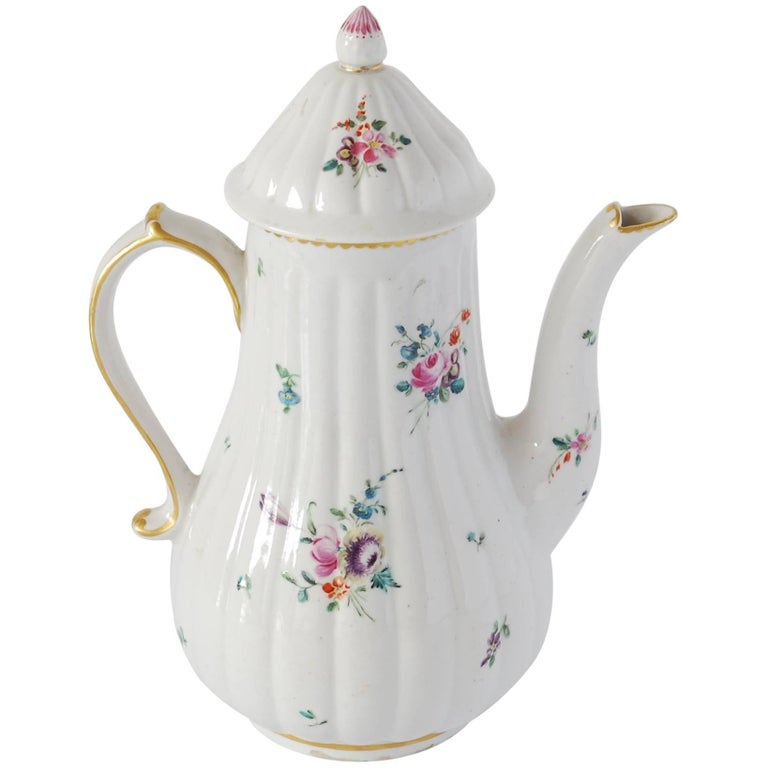 Coffee Pot, Derby Porcelain Works, circa 1775 For Sale at 1stDibs