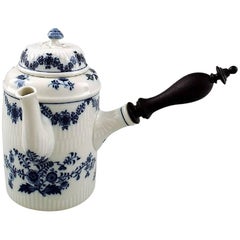 Royal Copenhagen Blue Fluted Chocolate Jug, No. 1/7136