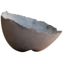 Handmade Cast Concrete Bowl in Grey by UMÉ Studio