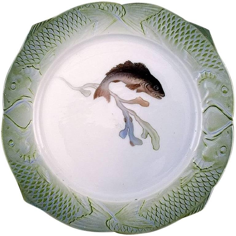 Arnold Krog for Royal Copenhagen: "Fish Service" Dinner Plate in Porcelain