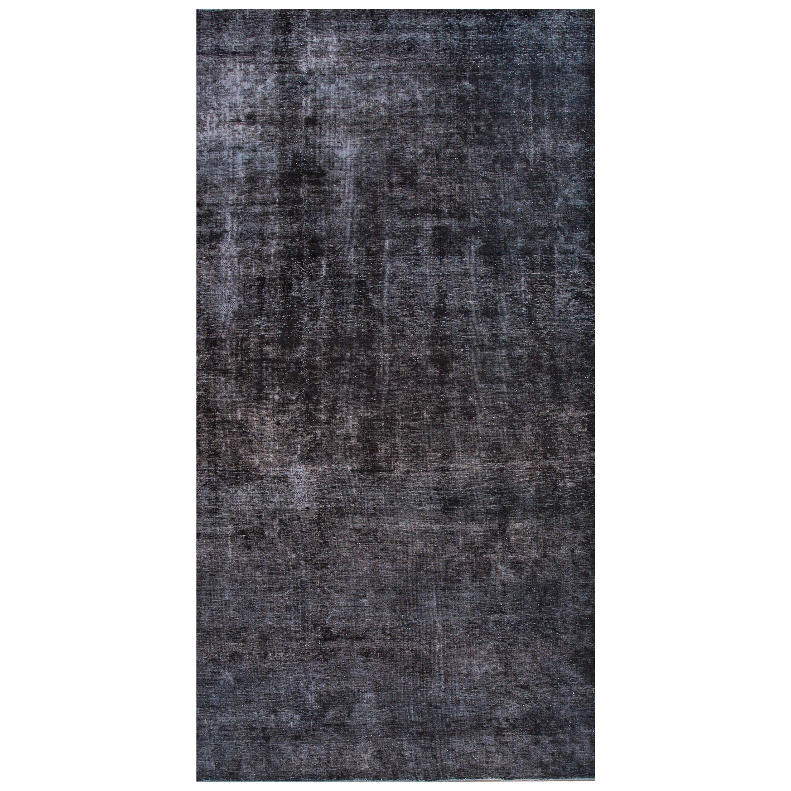 Vintage Blue/Gray Distressed Overdyed Carpet