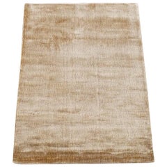 Brown Modern Bamboo Silk Area Rug