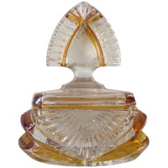 Mid century Hollywood Regency Glass Perfume Bottle