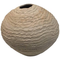 21st Century Textural White Ceramic/Pottery by Joanne Trestrail