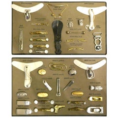 Sample Cards of Salesman’s Shirt Accessories for Gentlemans Outfitter