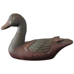 Superbly Painted and Carved Decoy Duck