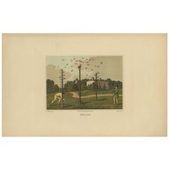 Antique Aquatint 'Owling' by J. Clark, 1820