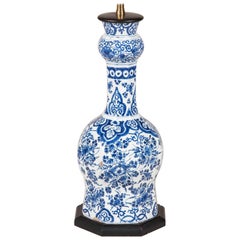 18th Century Delft Vase Lamp